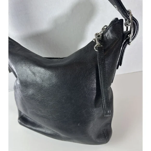 Coach Black Leather Slim Legacy Crossbody Shoulder Bag Adjustable 9326 Purse - Picture 11 of 16